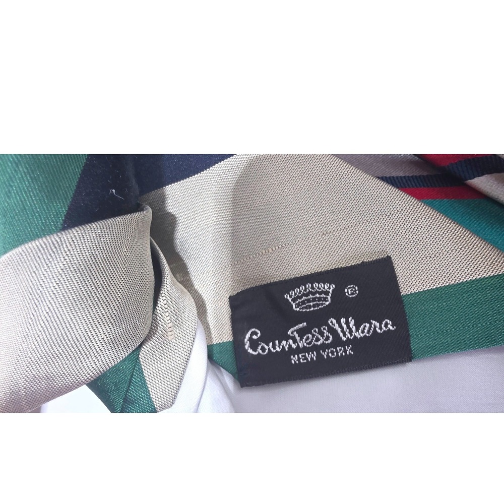 Lot of 3 Vintage Countess Mara Maison Blanche Striped Silk Ties Repp Logo READ - Picture 5 of 6